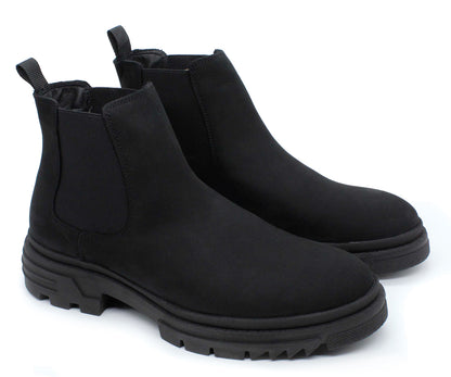Bota Levis Ortega De Piel Para Caballero LV-222422N Negro