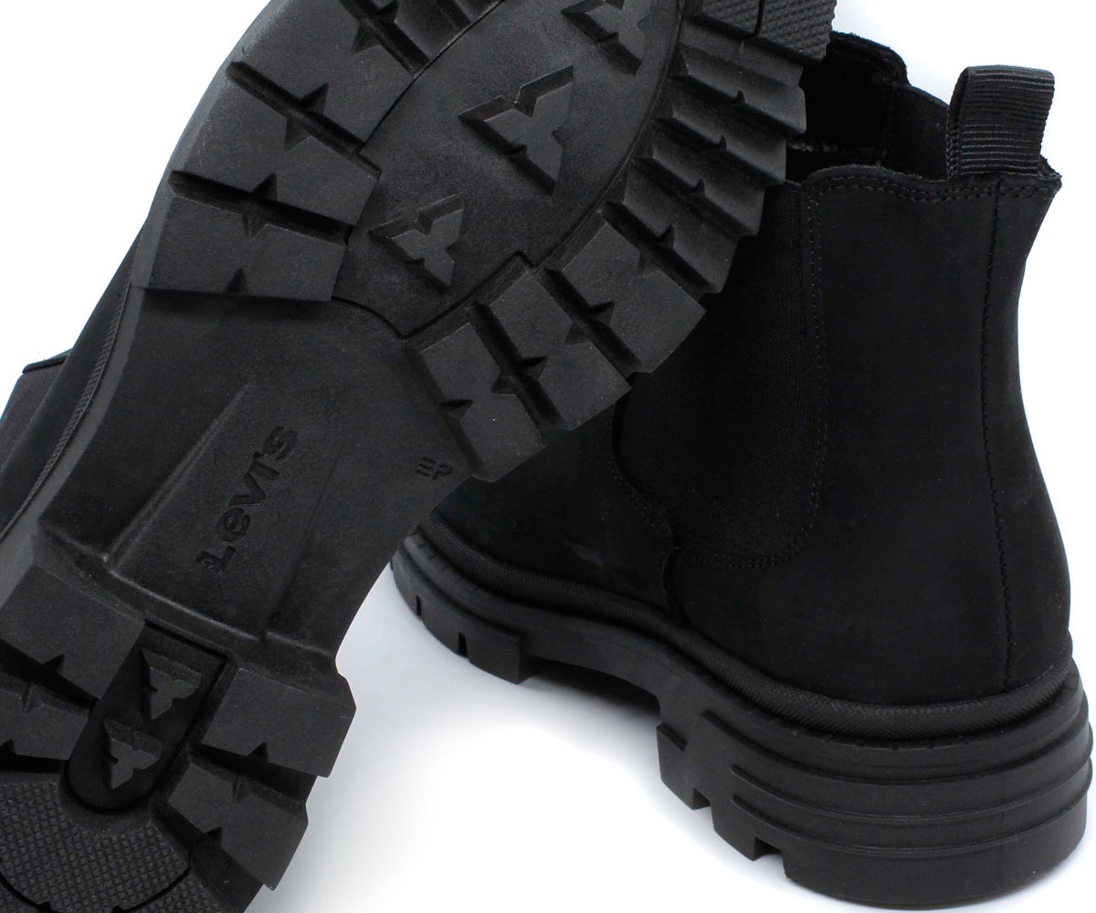 Bota Levis Ortega De Piel Para Caballero LV-222422N Negro