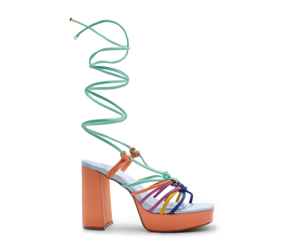 Sandalia Gosh De Plataforma Para Dama GH-05497NA Naranja