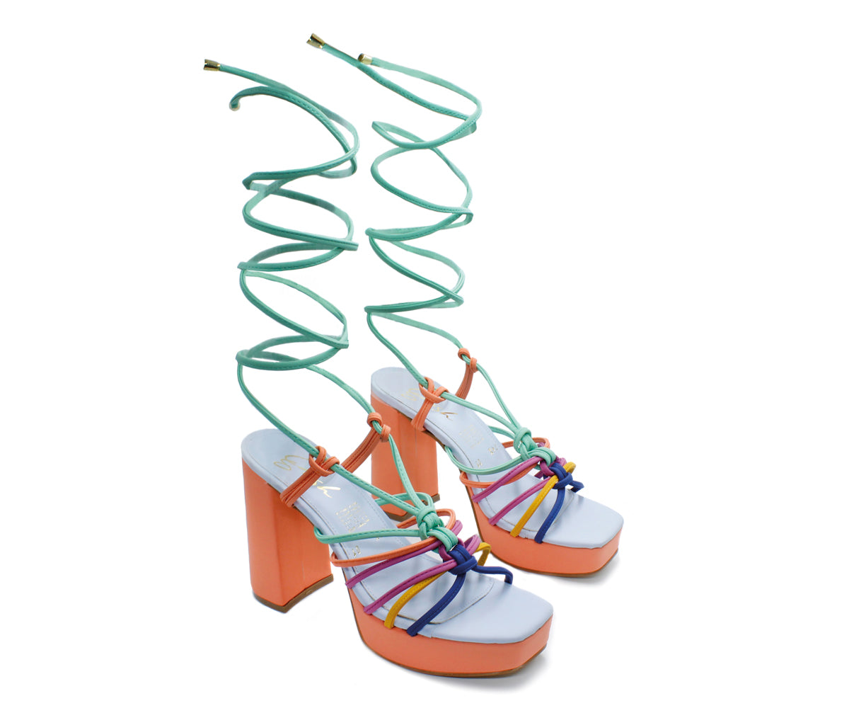 Sandalia Gosh De Plataforma Para Dama GH-05497NA Naranja