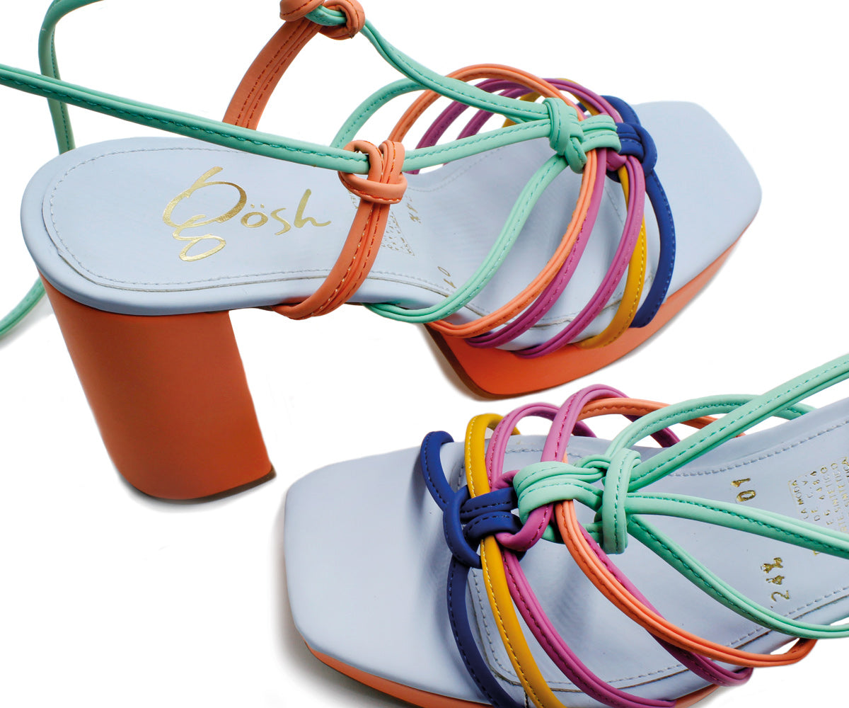 Sandalia Gosh De Plataforma Para Dama GH-05497NA Naranja