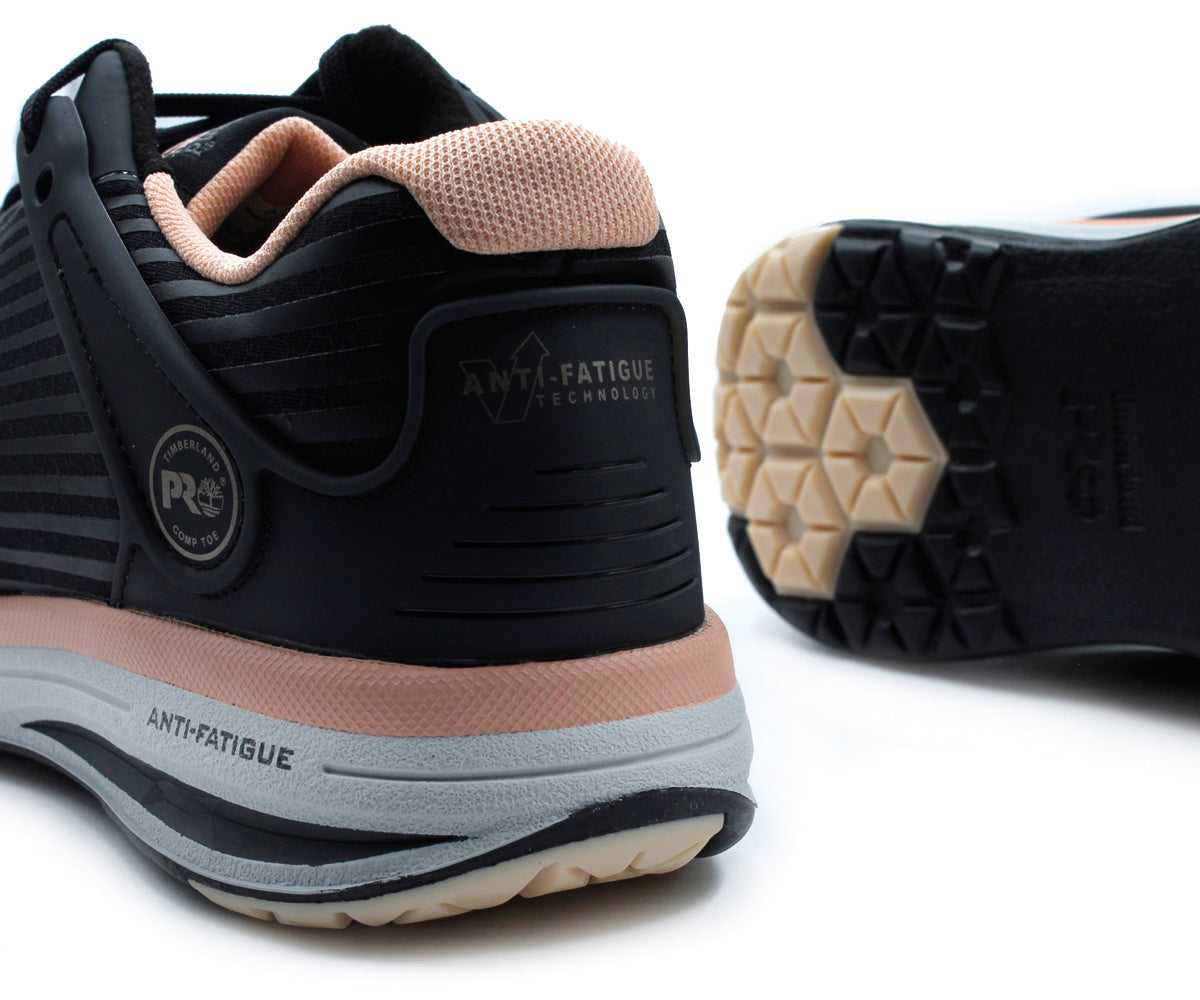 Tenis De Seguridad Timberland Pro Para Dama TM-A1XHTNE Negro/Rosa