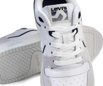 Tenis Levis LV-224503B Casual Para Caballero Blanco