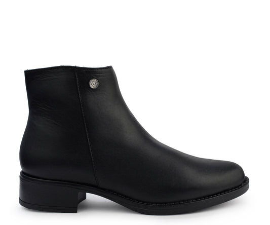 Botin Piel Giusto GT-0533NEG Negro Para Dama