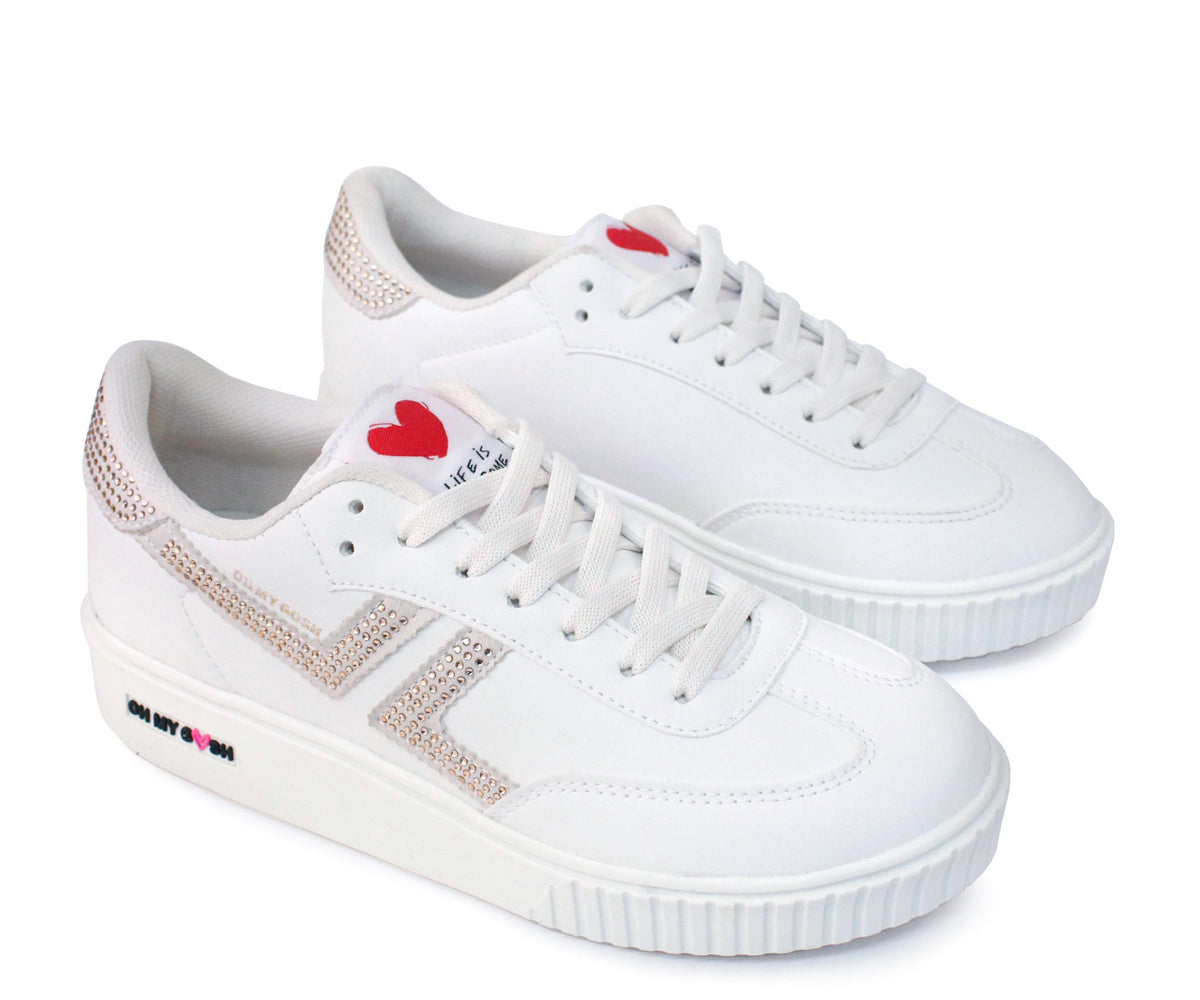 Tenis Gosh GH-2930GMA Casual Para Dama Marfil