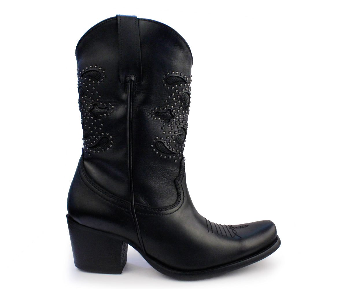 Bota Vaquera Gosh PL-20143NE Negro Para Dama