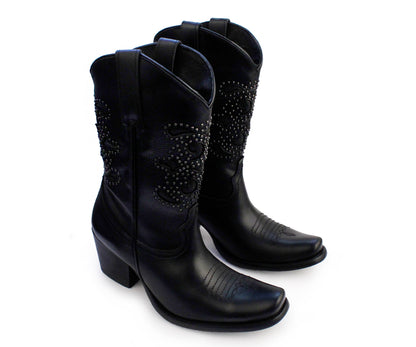 Bota Vaquera Gosh PL-20143NE Negro Para Dama