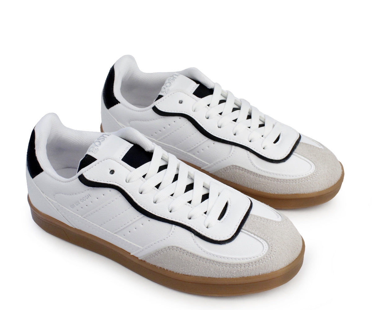 Tenis casual Gosh para Dama GH-2931BNE Blanco Negro