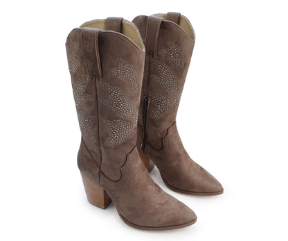 Bota Vaquera Gosh para Dama GH-0141ZCA Cafe