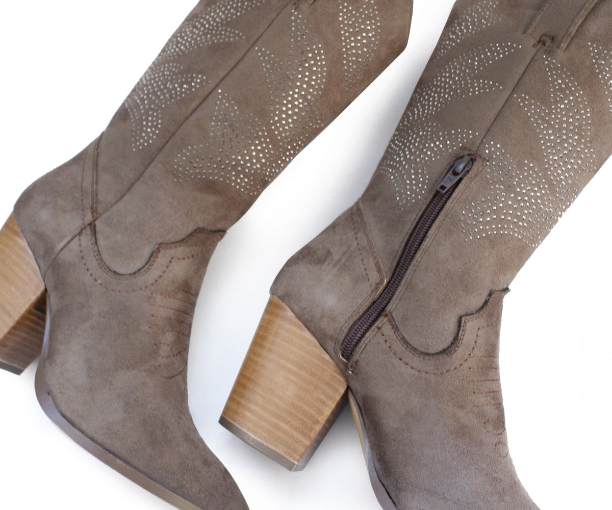 Bota Vaquera Gosh para Dama GH-0141ZCA Cafe