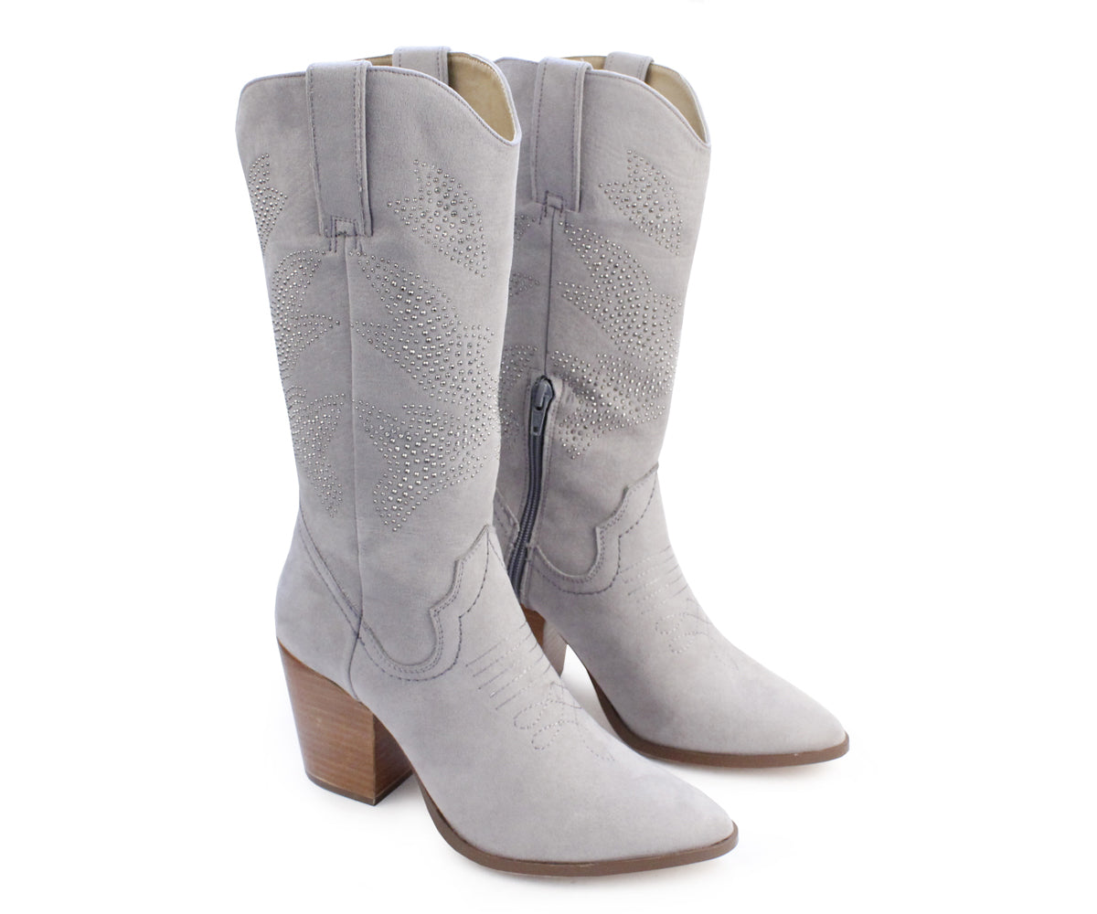 Bota Vaquera Gosh para Dama GH-0141ZGR Gris