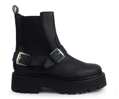 Bota Biker Gosh para Dama GH-2961KNE Negro
