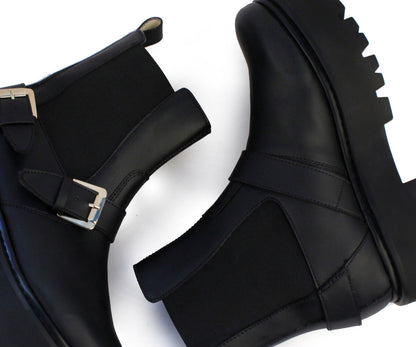 Bota Biker Gosh para Dama GH-2961KNE Negro