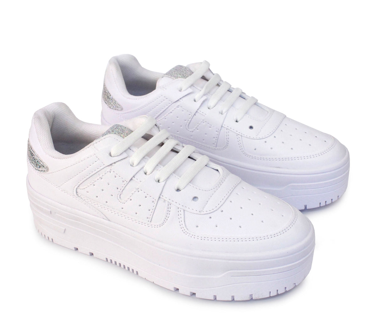 Tenis Gosh GH-29308BL Casual Para Dama Blanco