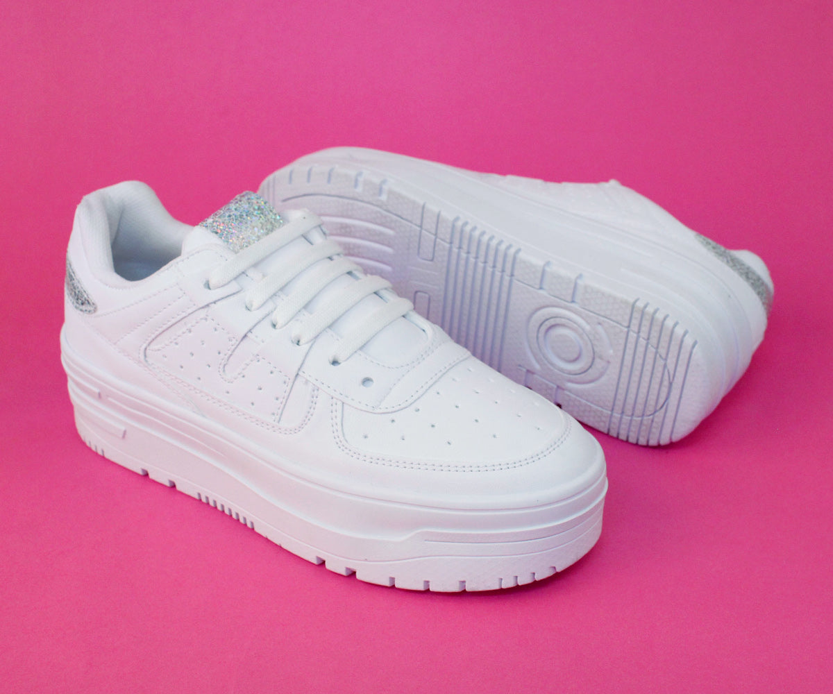 Tenis Gosh GH-29308BL Casual Para Dama Blanco