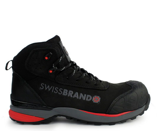 Bota Industrial Swissbrand Negro para caballero SB-646NEG