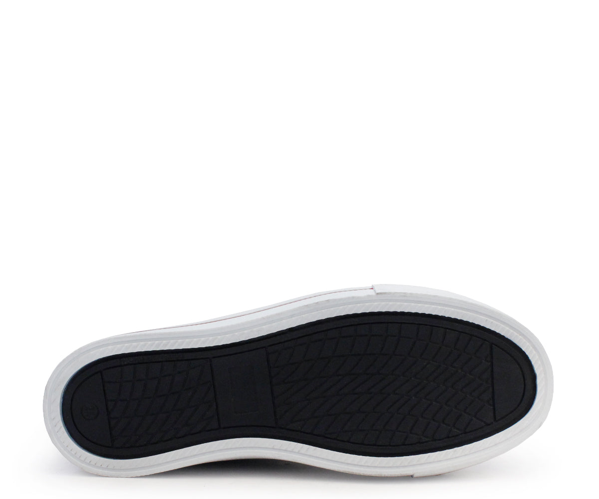 Tenis Panam Abotinado 10868-0060 Mezclilla Negro (22-25)