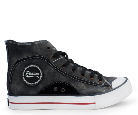 Tenis Panam Abotinado 10868-0060 Mezclilla Negro (26-31)