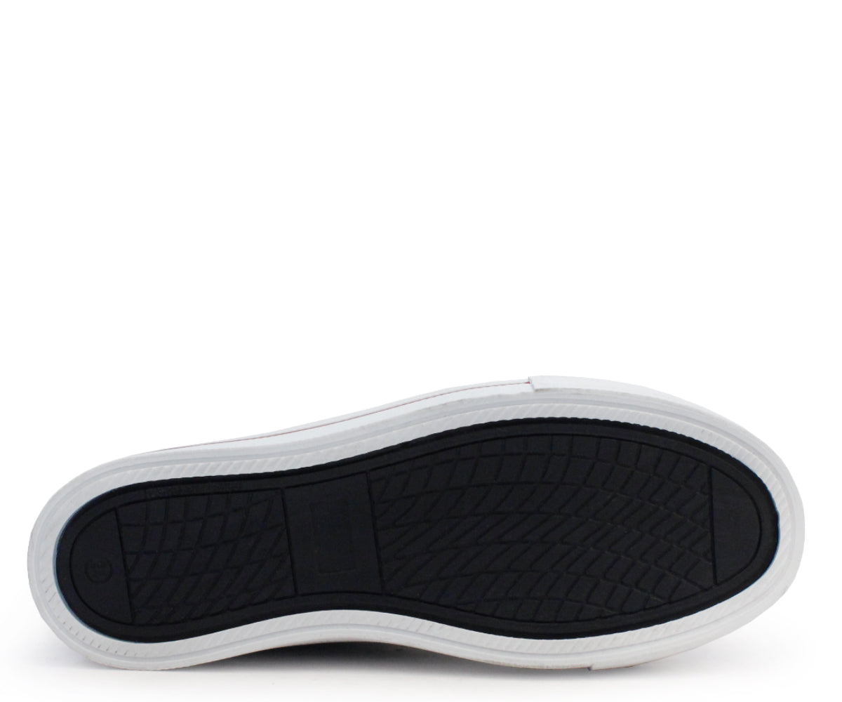 Tenis Panam Abotinado 10868-0060 Mezclilla Negro (26-31)