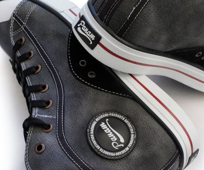 Tenis Panam Abotinado 10868-0060 Mezclilla Negro (26-31)