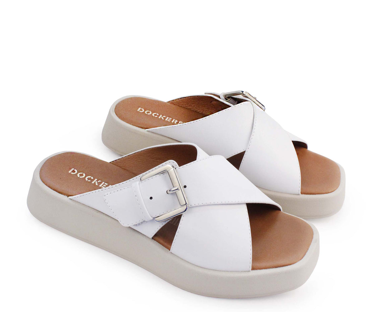 Sandalia Dockers para Dama DK-125321B Blanco