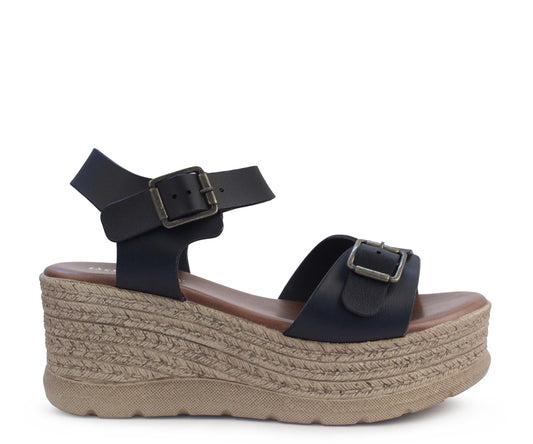 Sandalia Plataforma Dockers para Dama DK-125352N Negro