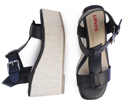 Sandalia Plataforma Levis para Dama LV-125223N Negro