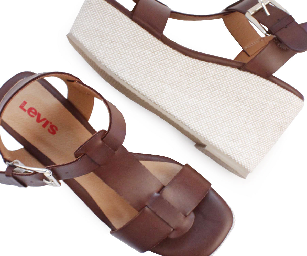 Sandalia Plataforma Levis para Dama LV-125223T Tan