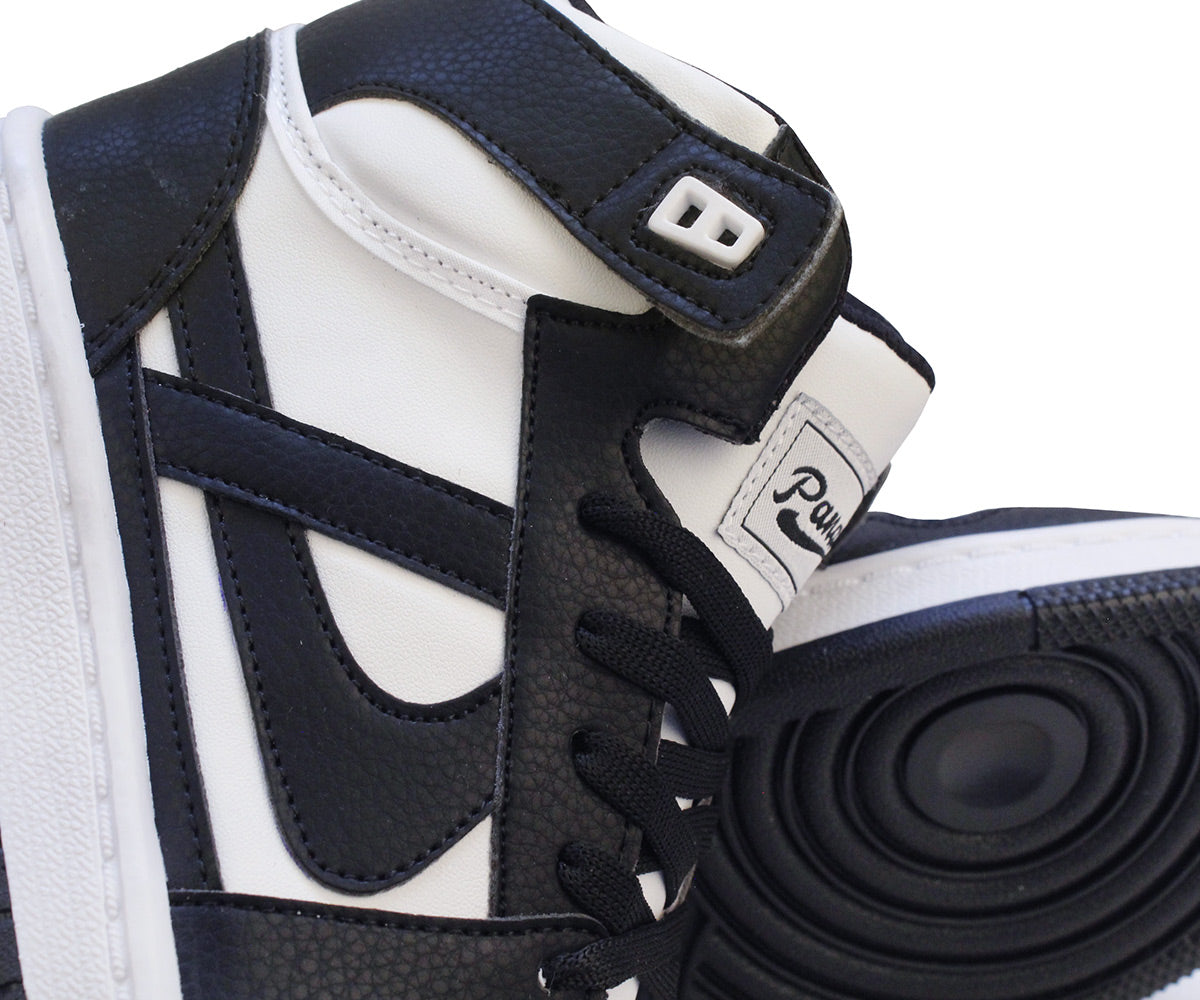 Tenis Panam Bota Coyote 22004-0016 Blanco Negro (22-25)