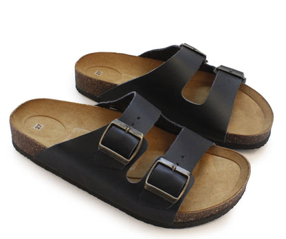 Sandalia en Piel marca Gosh para Hombre ML-0180NEG Negro