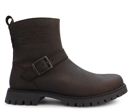 Bota Levis Biker para Hombre LV-222441C Piel Cafe