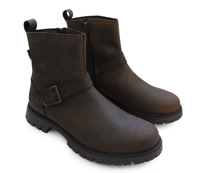 Bota Levis Biker para Hombre LV-222441C Piel Cafe