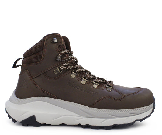 Bota Discovery para hombre, ideal para hiking, diseño robusto y cómodo. Línea Caballero.