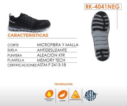 Tenis Industrial Reebok RK-4041NEG Para Caballero