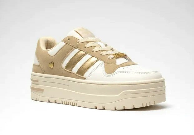 Tenis gosh para dama marfil oro GH-2930EMO