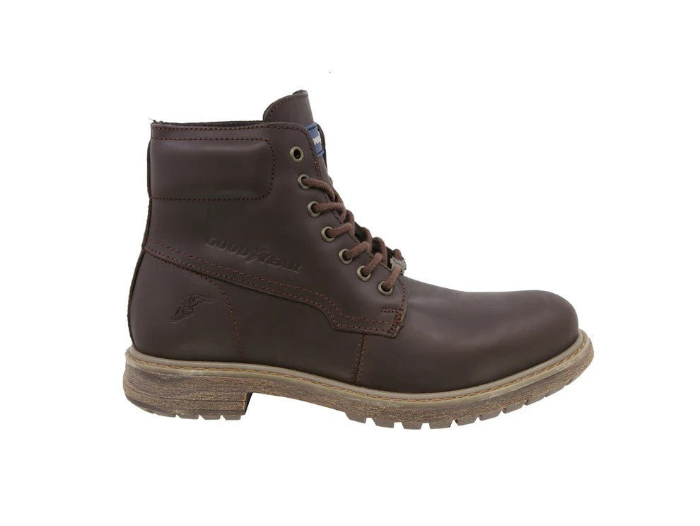 Bota de piel para caballero GY-160CAFE Goodyear