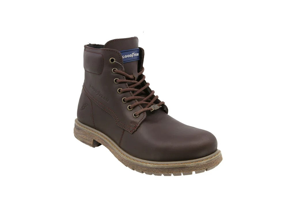 Bota de piel para caballero GY-160CAFE Goodyear
