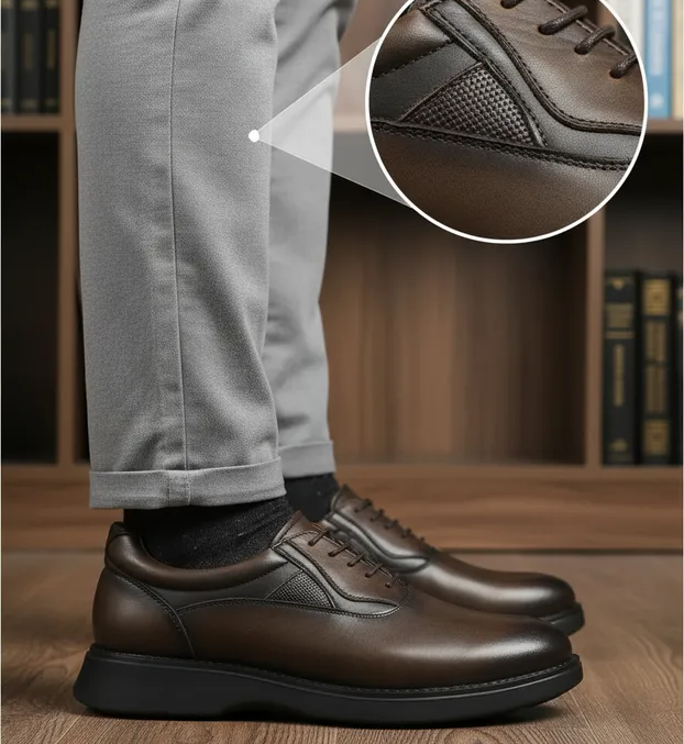Zapato confort de piel para caballero JK-18602CA