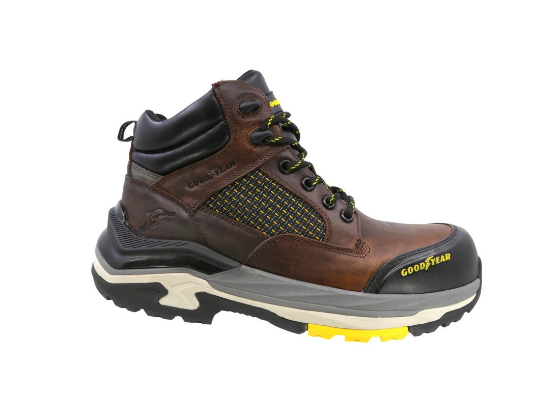 Bota Industrial Hombre Goodyear Piel Café Gy-261cafe