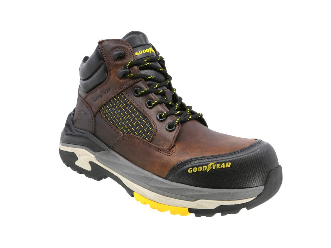 Bota Industrial Hombre Goodyear Piel Café Gy-261cafe